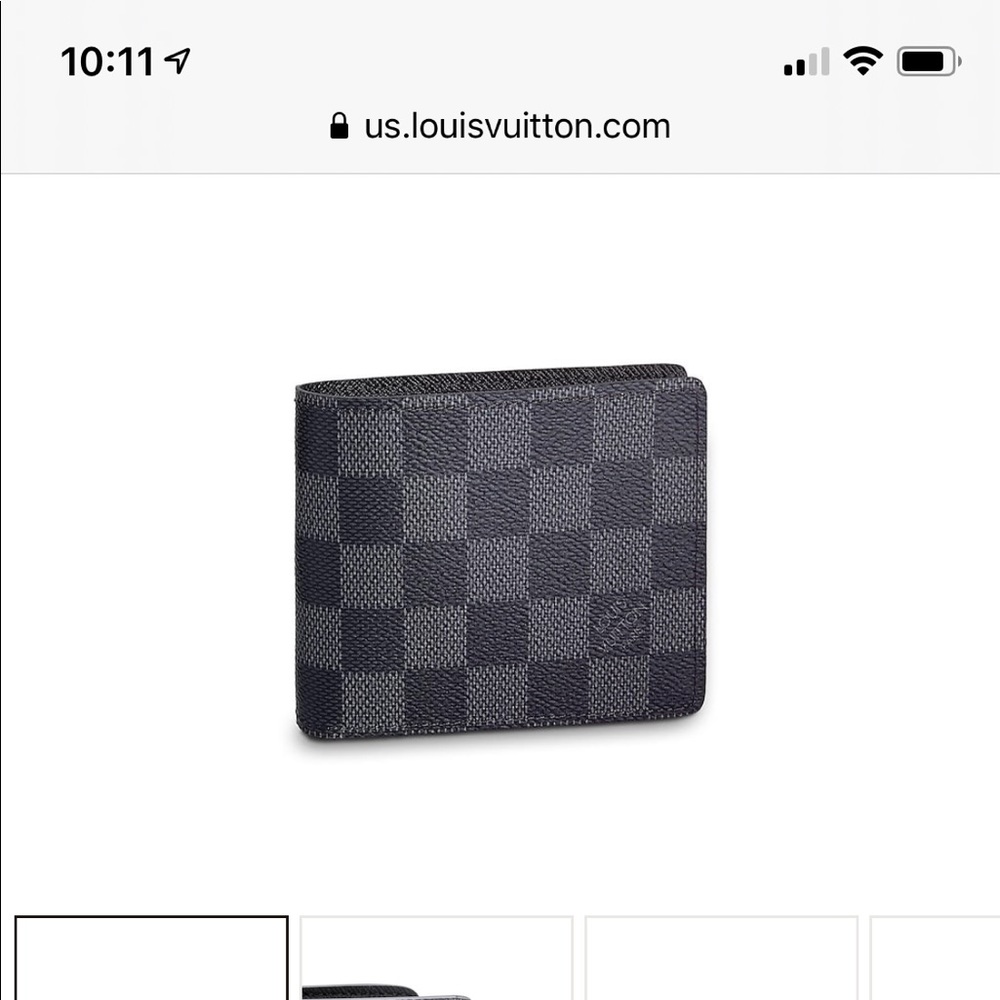 Authentic LV men’s slender wallet- never used